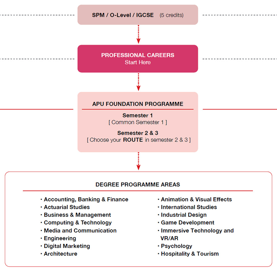 APU Foundation Programme Routes
